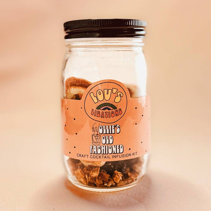 Jar Cocktail Kit Ollie’s Old Fashioned | Lou's Libations for wholesale by Lou's Libations