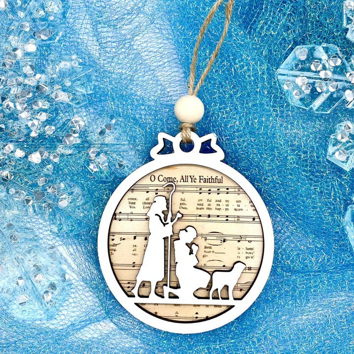 Doohickies - Wholesale Ornament - Nativity Song Lyrics Christmas Ornaments