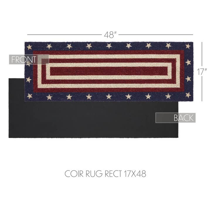 VHC Brands - Wholesale Door Mat - My Country Coir Rug Rect 17x48