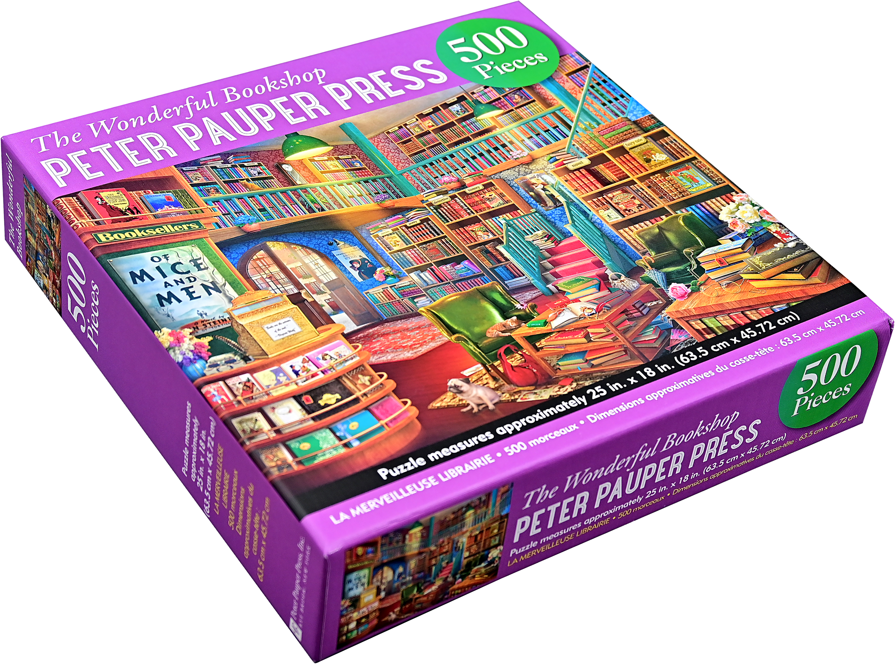 Peter Pauper Press - Wholesale Puzzle - Adult - The Wonderful Bookshop 500 Piece Jigsaw Puzzle2