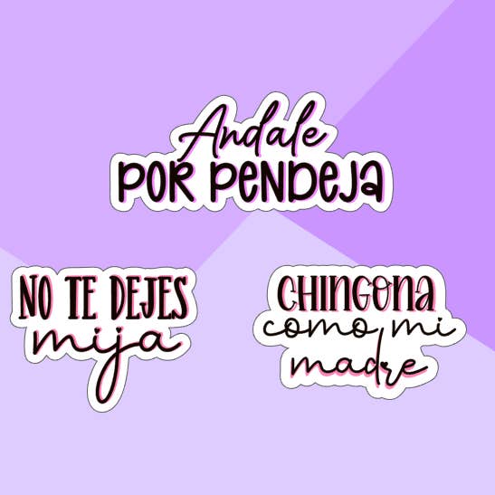 Andale Mija - Spanish Sayings & Quotes - Vinyl Sticker for wholesale by Wild & Wicked Designs