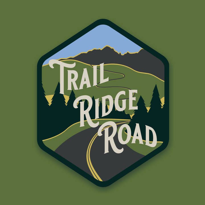 Trail Ridge Road Sticker for wholesale by Snow Business USA