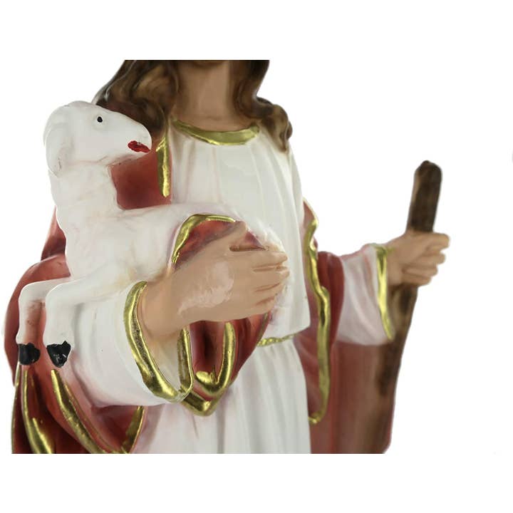 Costa Articoli Religiosi – wholesale Dekorativ statyett – Staty Jesus den gode herden i gips cm. 30