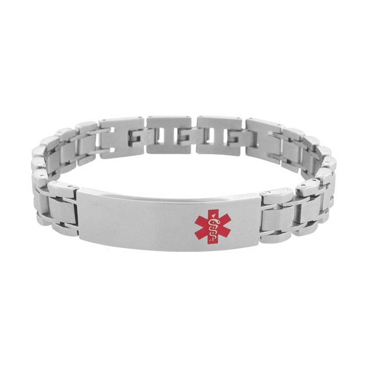Stainless Steel Medical ID Bracelet for wholesale by NYMAN JEWELERS
