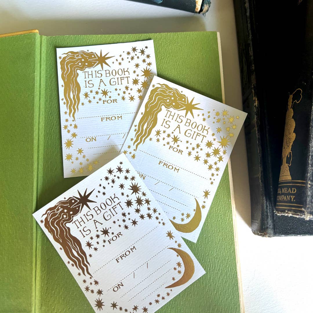 Lillian Melcher - Wholesale Book Plate - Set of Three Celestial Book Plate Stickers0