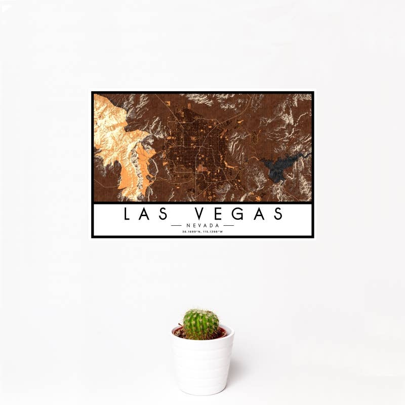 JACE.design - Wholesale Art Print - Las Vegas NV Map Print Ember1