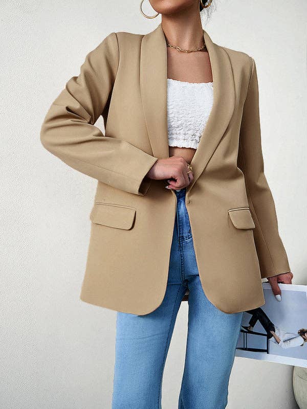 VividLux - Wholesale Blazer – Women's - Temperament commuter lapel ladies blazer suit8
