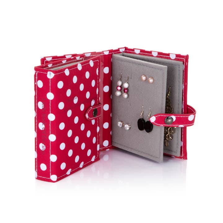 LLBE Polka Dot Perfect earring organiser for wholesale by Little Shop Of Ltd.