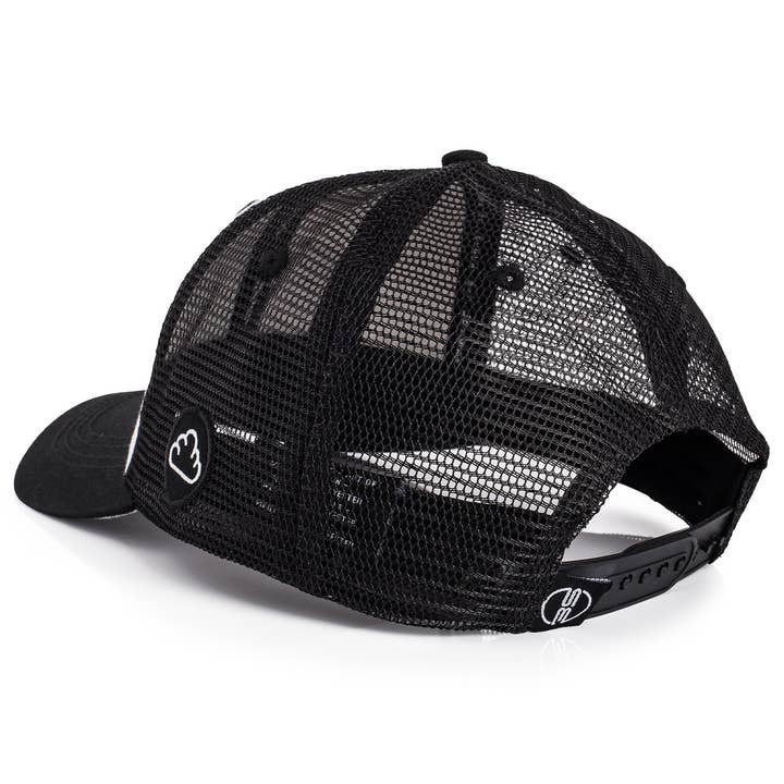 Blackskies - Wholesale Trucker Hat - Unisex - Racing Baseball Cap White-Black5