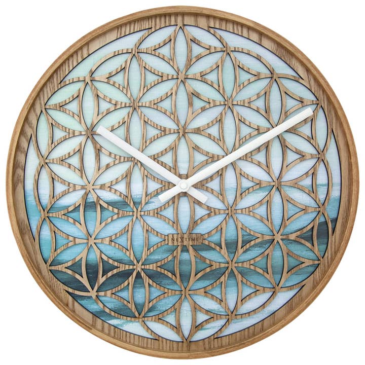 Wanduhr 40 cm - Silent - Grün - Holz - „Concord“ für den Großhandel von NeXtime