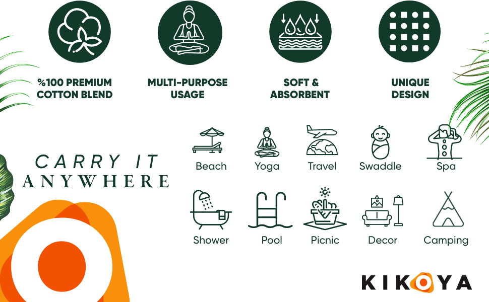 Kikoya - Wholesale Beach Towel - Tie Dye Pestemal Turkish Beach Towel Sand Repellent hand-dye5