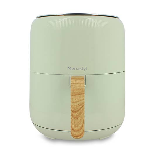 Friteuse sans huile 4.5l colorama celadon poignée effet bois pour la vente par Menastyl