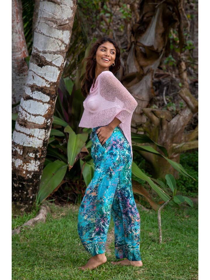 Bali Prema - Vendita all'ingrosso Poncho - Donna - Poncho estivo in maglia trasparente con coprispalle - Copricostume da spiaggia Boho3