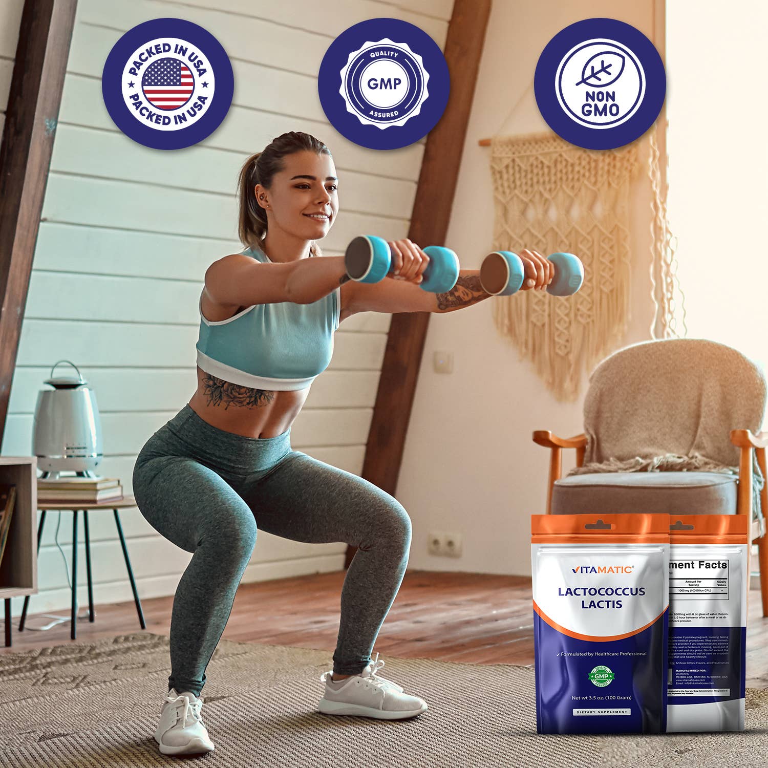 Vitamatic - Wholesale Protein/Superfood Powder - Vitamatic Lactococcus Lactis Probiotic Powder - 100 Gram6