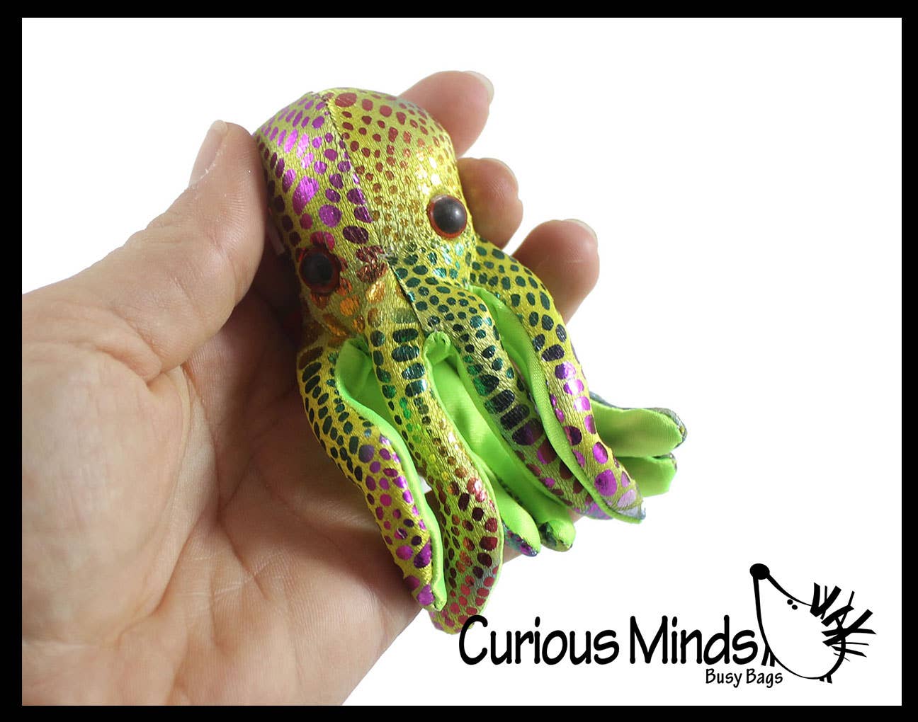 Curious Minds Toys - Vente Peluche – enfant et bébé - 1 jouet animal en forme de pieuvre rempli de sable - sac de sable lourd2