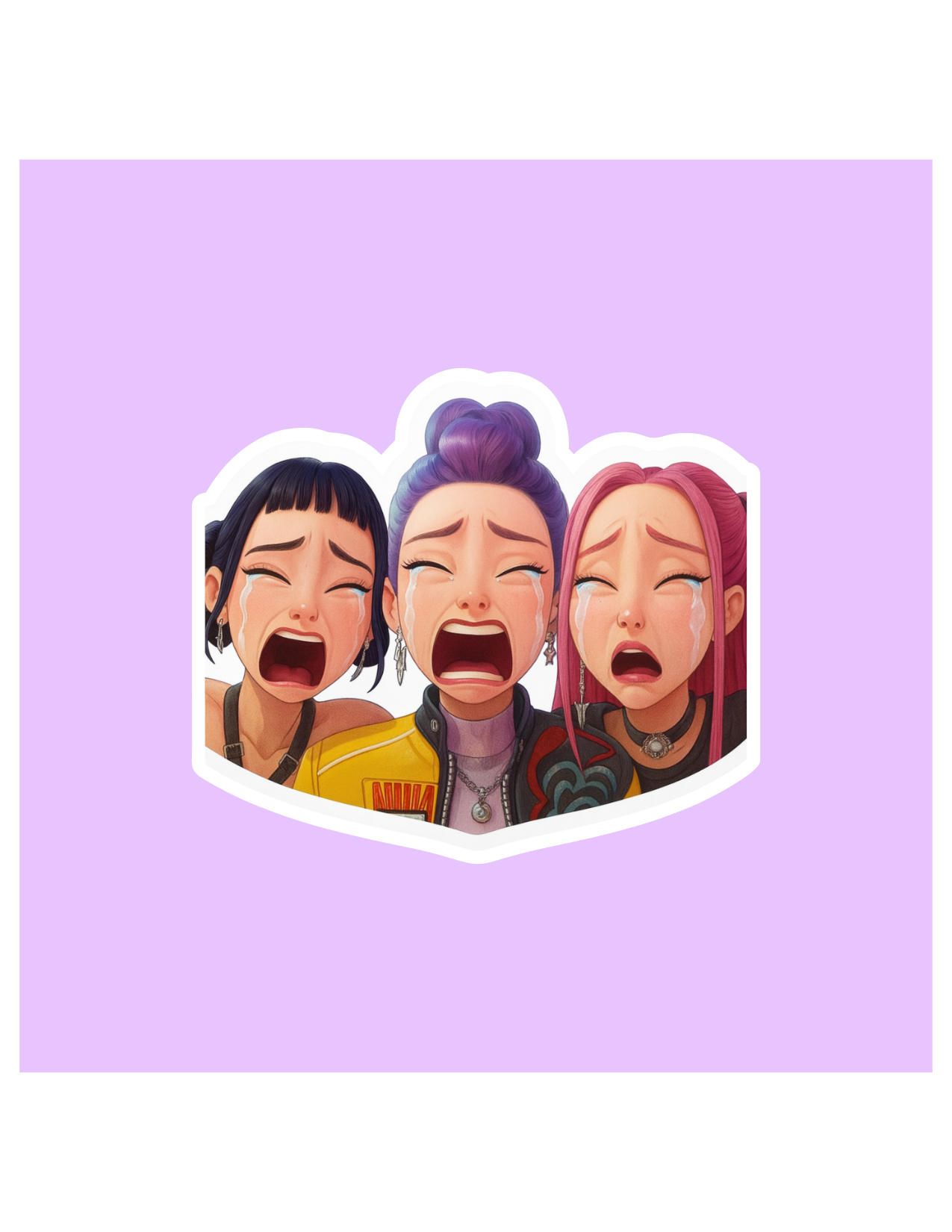 Shadows of Sunshine - Wholesale Sticker - Crying Huntrix K-Pop Inspired Sticker0
