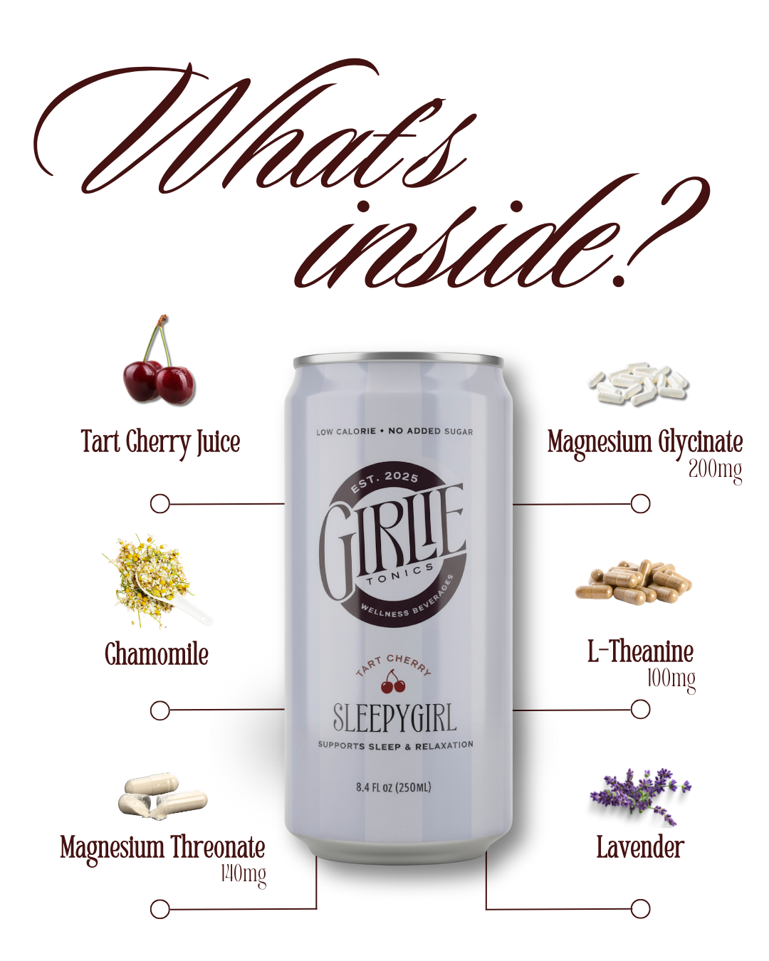 Girlie Tonics - Wholesale Powdered Health Drink - SleepyGirl Sleep + Relaxation Support Tonic2