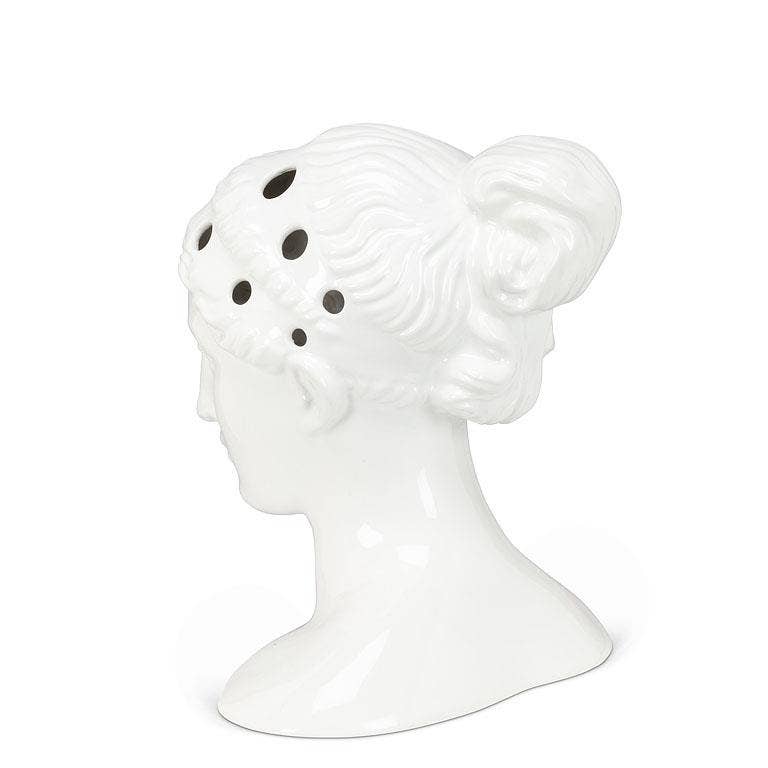 Abbott - Wholesale Vase - Large Woman Head Vase with Holes-13"H - Clearance3