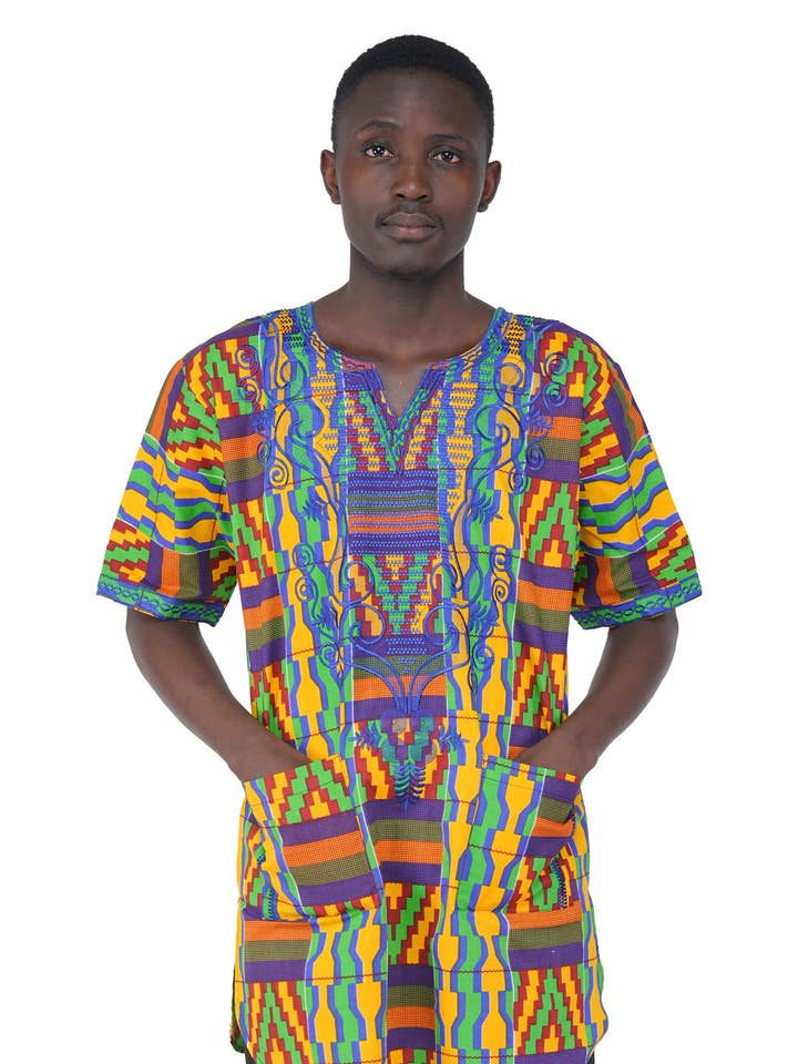 African Embroidered Dashiki Shirt | M to 5XL for wholesale by Satsuma Wholesale