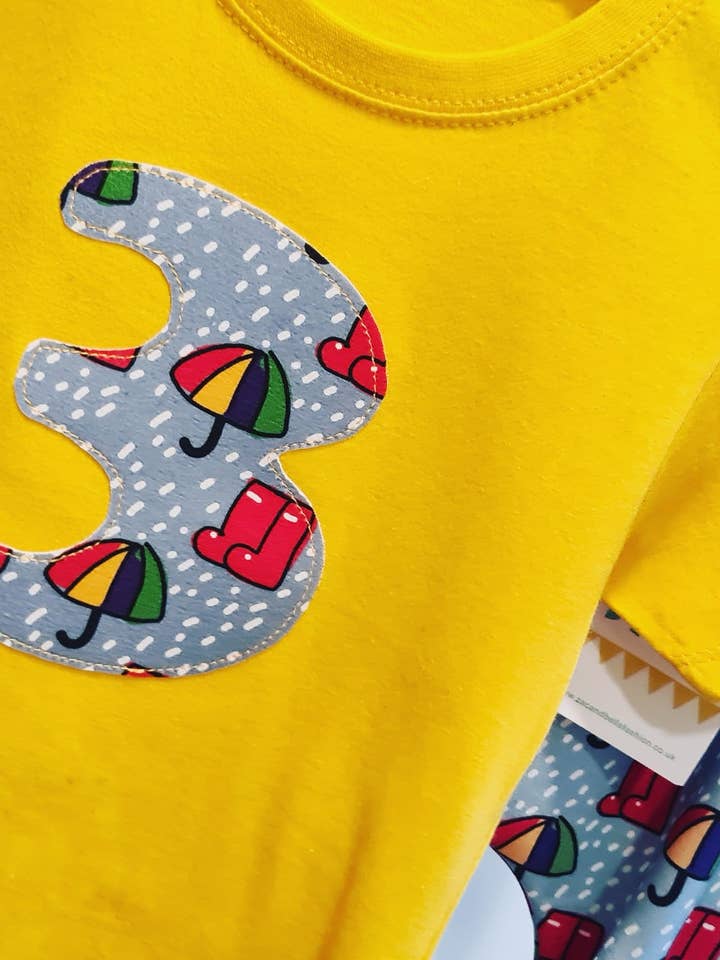 Rainy Days Age Tshirt for wholesale by Zac & Bella