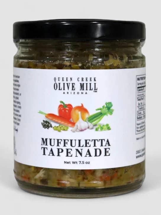 Tapenade Muffuletta - 7,75 oz - 12/Carton pour la vente par Queen Creek Olive Mill