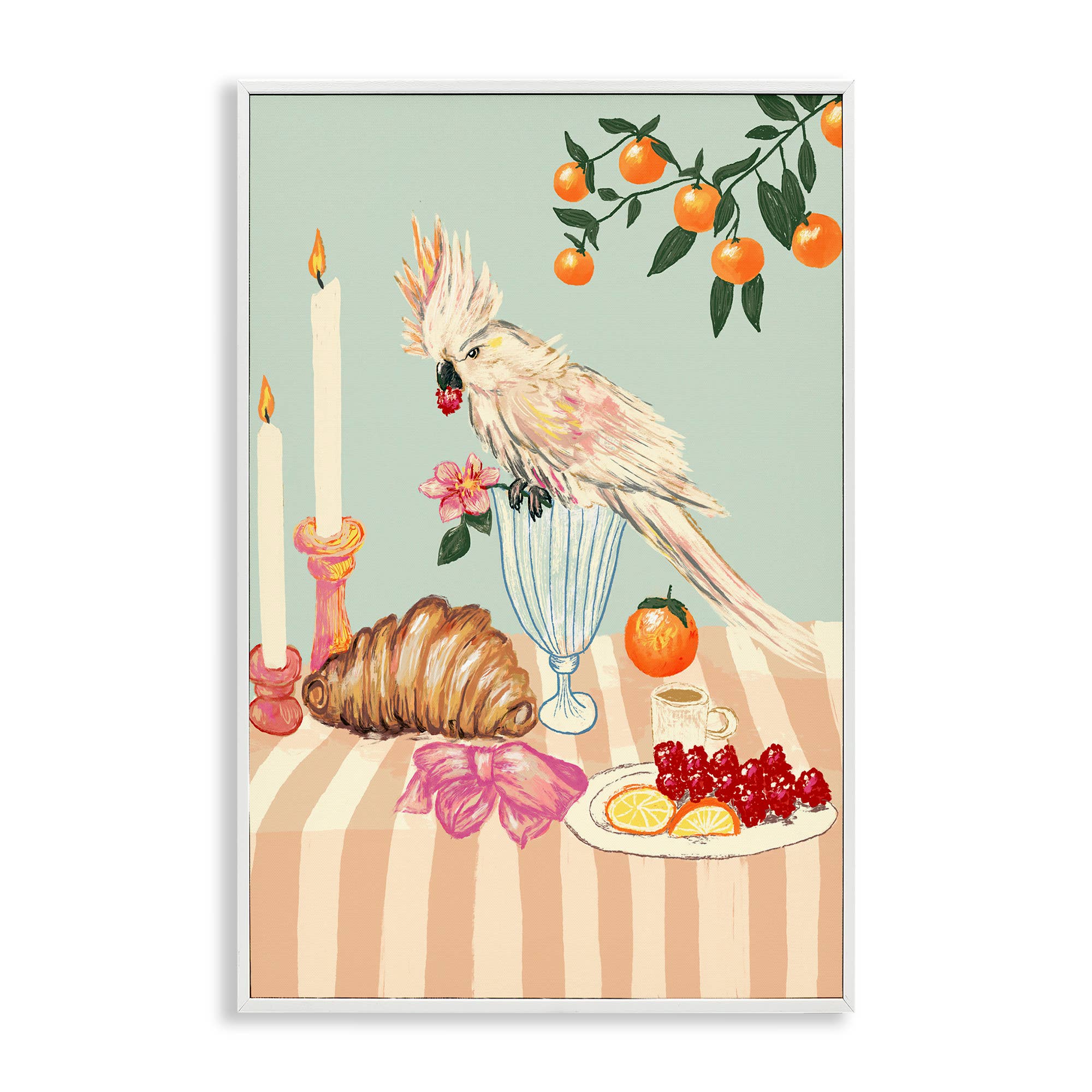 Stupell Industries - Vendita all'ingrosso Cartello da parete - Colazione con Calopsite Uccello Incorniciato Giclée16