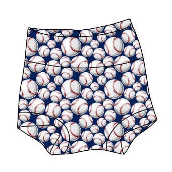 Baseball Bummies, Baseball Shorts, Baseball Bottoms Kids for wholesale by Remi Rae’s LLC