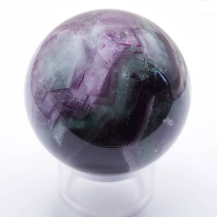 Tiny Rituals - Wholesale Spiritual Stone/Crystal - Rare Rainbow Fluorite Spheres - AAA Premium Quality115
