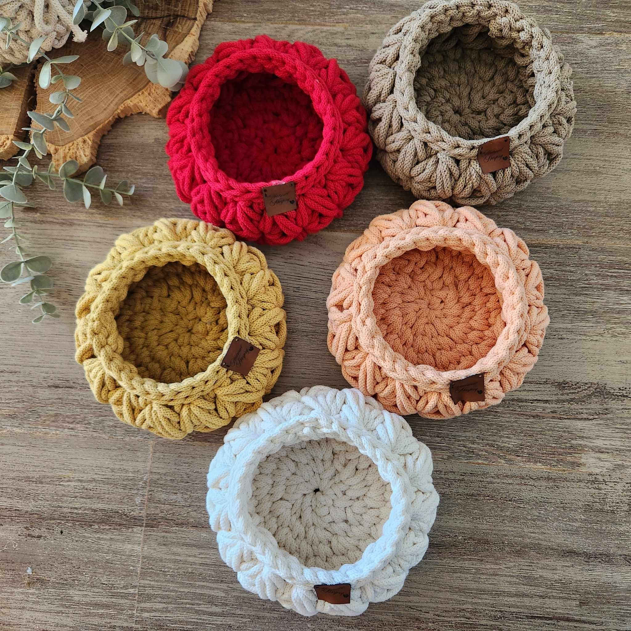 Naturalmarjory - Venta al por mayor Cestas - Canasta de crochet con patrón floral5