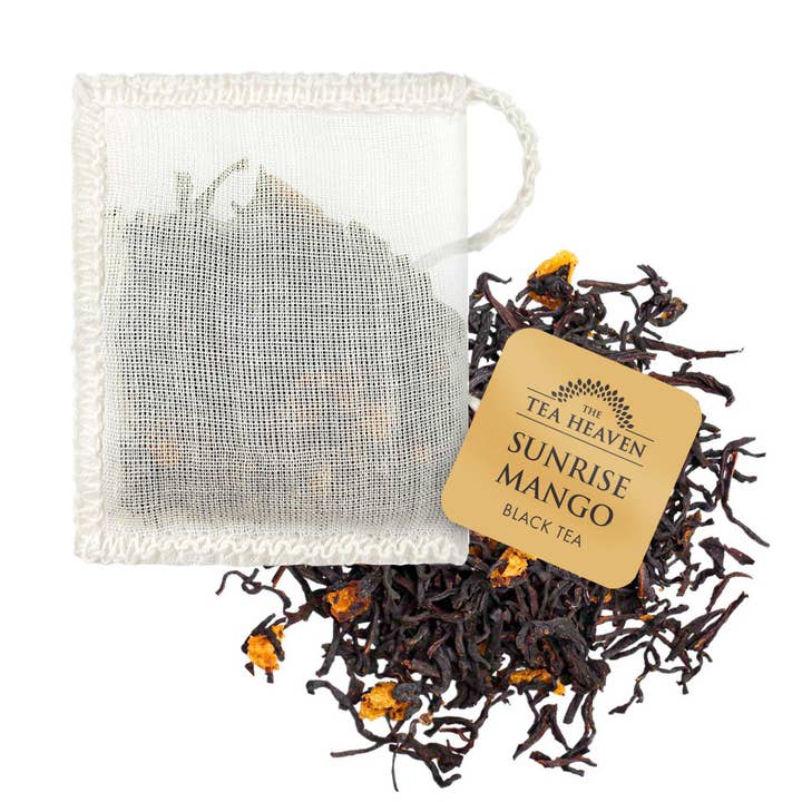 The Tea Heaven - Wholesale Tea Bags - Sunrise Mango Mini Tea Bag Canister1