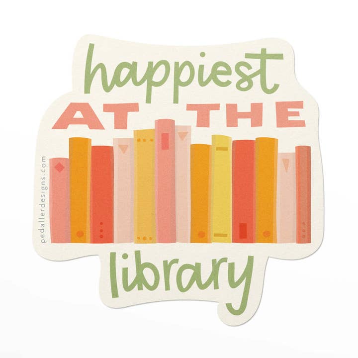 Bibliotek Bogorm Vinyl Klistermærke for engroshandel hos Pedaller Designs