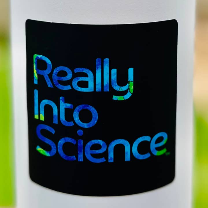 Really Into Science - Sticker - Black for wholesale by Really Into