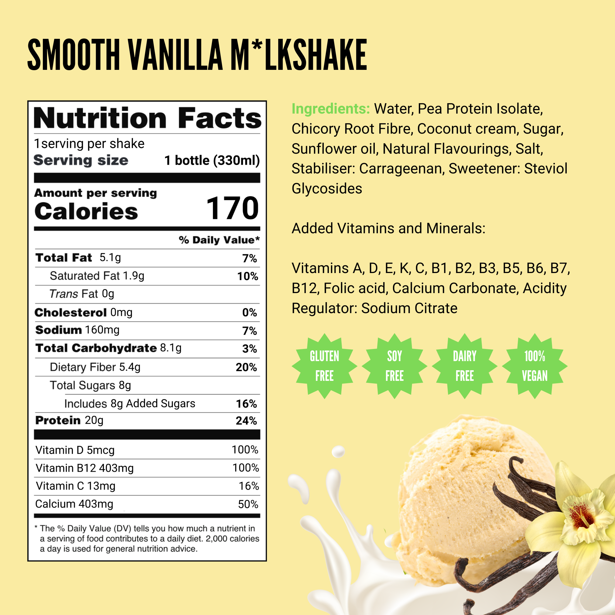 ASAP The Plant-Based Company - Vente Poudres protéinées/superaliments - Shake protéiné végétal à la vanille ASAP, 6x330 ml2