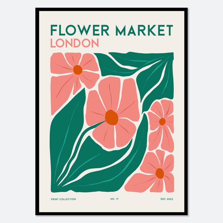 Flower Market Londres Impressão Botânica Colorida FM106 por atacado de Sugar & Canvas
