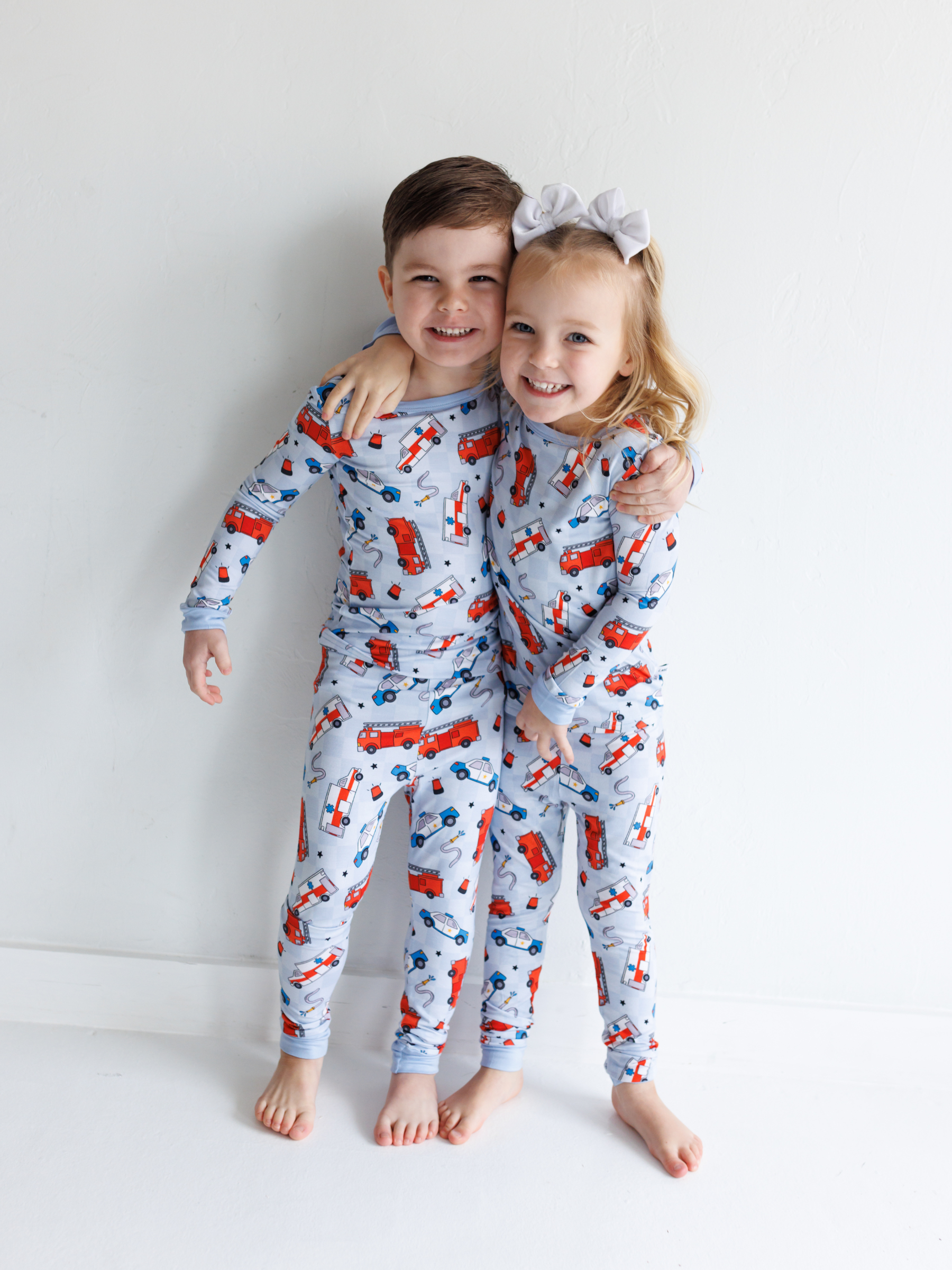 LMK Designs - Wholesale Sleepwear Set - Kids - First Responder 2pc PJ Set1