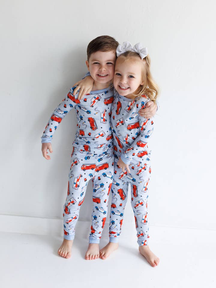 LMK Designs - Wholesale Sleepwear Set - Kids - First Responder 2pc PJ Set1