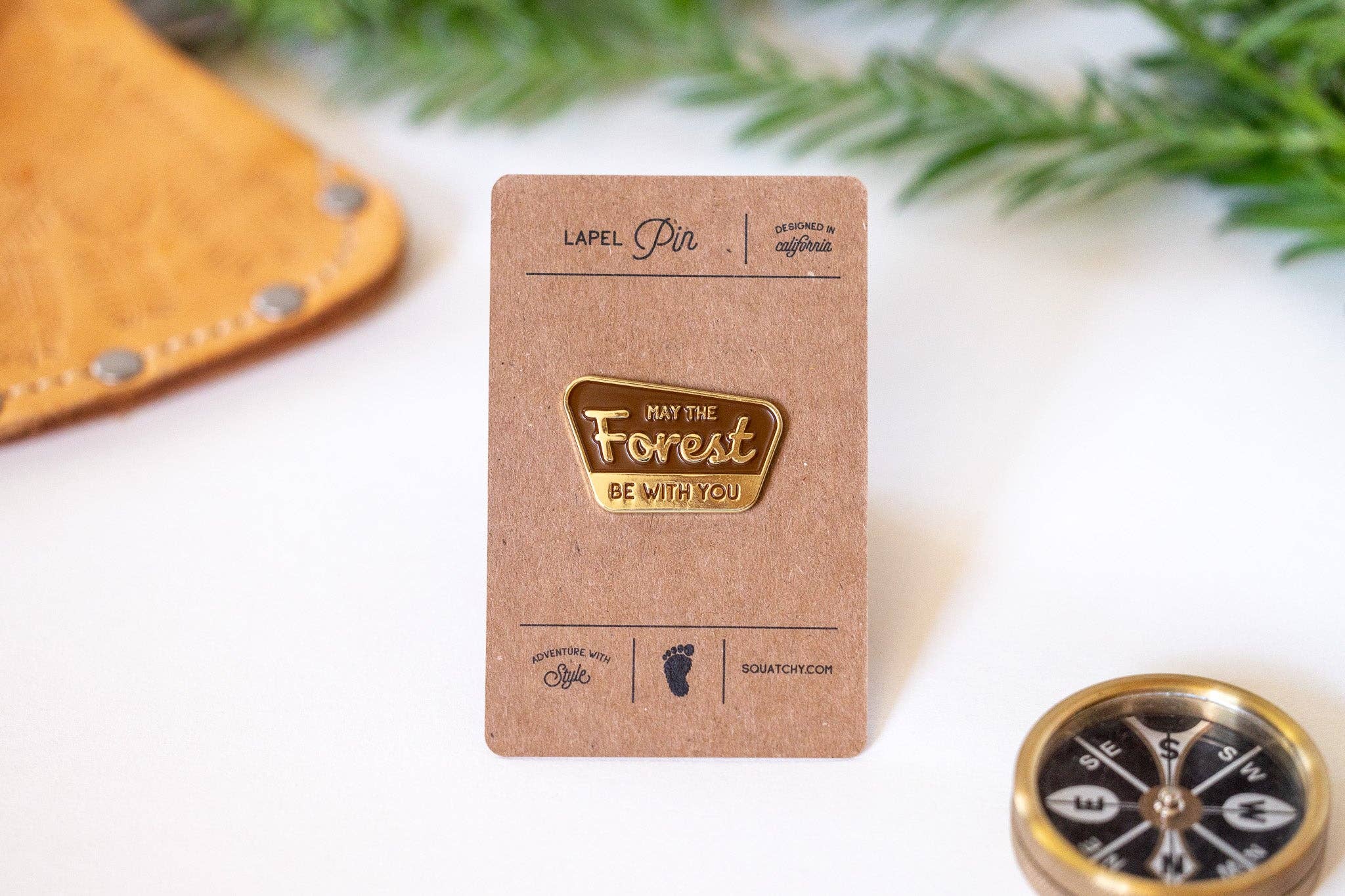 Squatchy - Wholesale Lapel Pin/Button - May The Forest Be With You Enamel Pin2