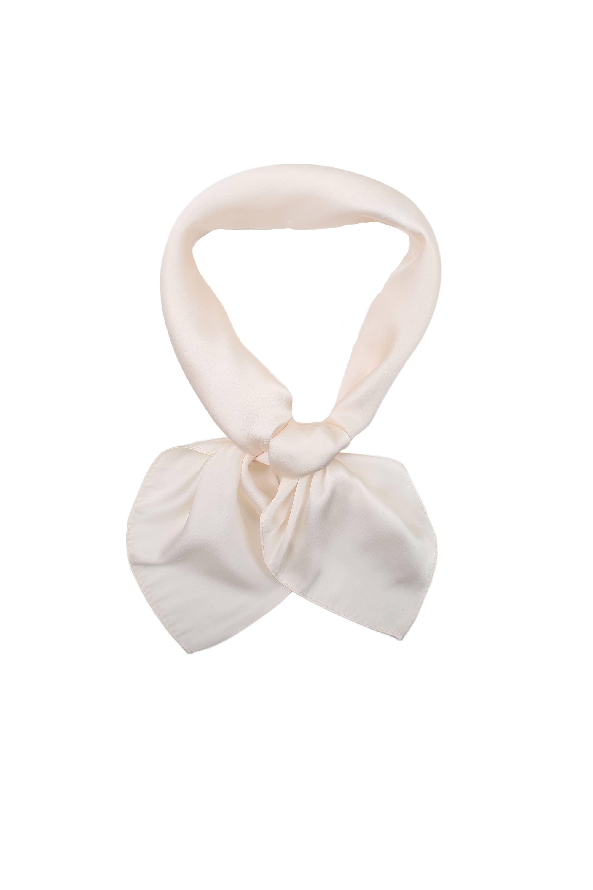 PHANIE MODE - Wholesale Scarf - Women's - Small solid satin silk-touch square E-091737