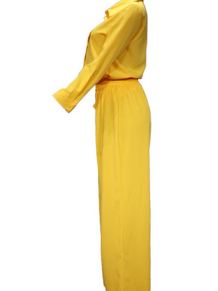 NINEXIS - Wholesale Top & Pant Set (NOT Loungewear) - Women's - CWSTB00527_SOLID COLOR SHIRT AND LOOSE PANTS TWO-PIECE SET7