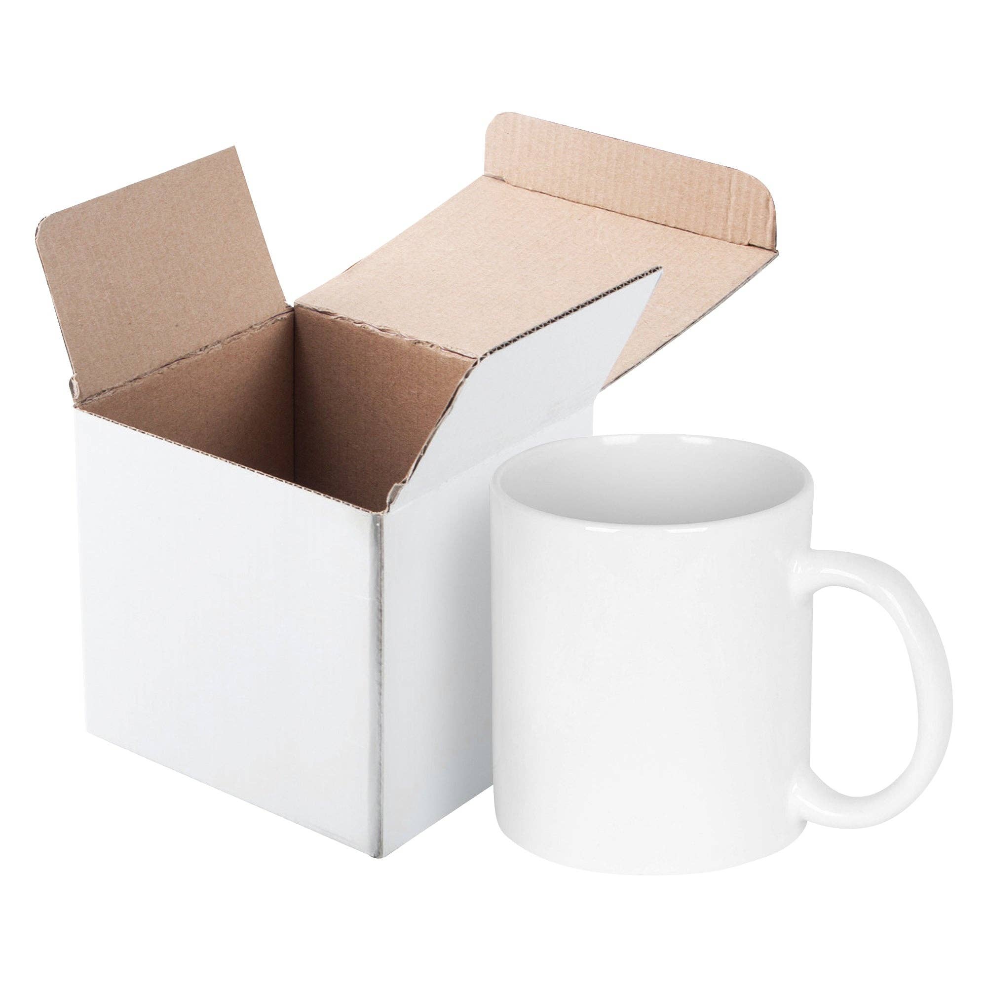 Rinkit Ltd - Wholesale Coffee Mug - 350ml Blank Stoneware Sublimation Mug - White0