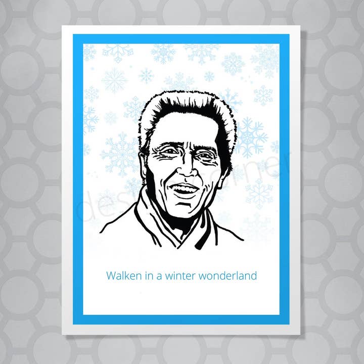 Design Corner - Wholesale Christmas Card - Christopher Walken Christmas Card