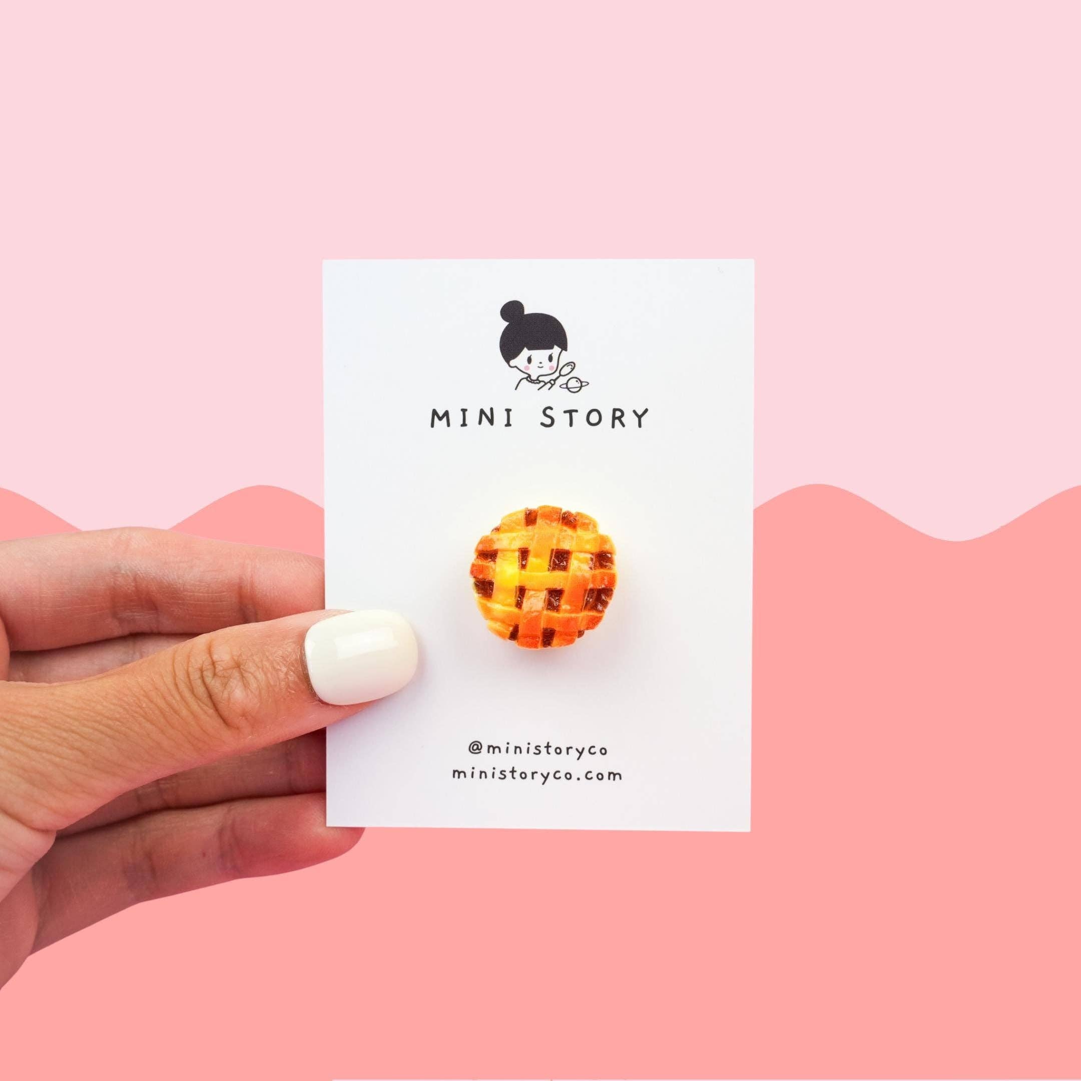 Mini Story Co - Wholesale Lapel pin/button - Bread Bakery Brooch | Baguette, Croissant, Pretzel Pins0