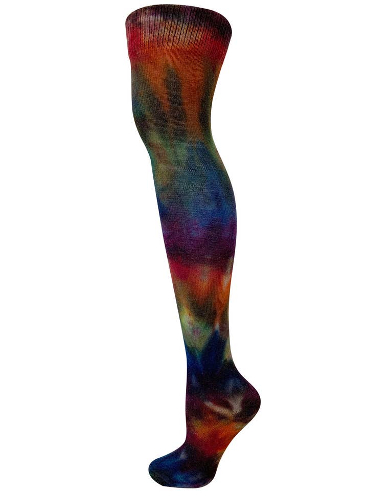 RocknSocks - Wholesale Socks - Women's - Rainbow Galaxy Tie Dye Over The Knee Socks