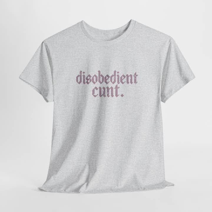 Kennidi Co. - Wholesale Screen Printed T-Shirt - Unisex - Disobedient Cunt T-shirts5
