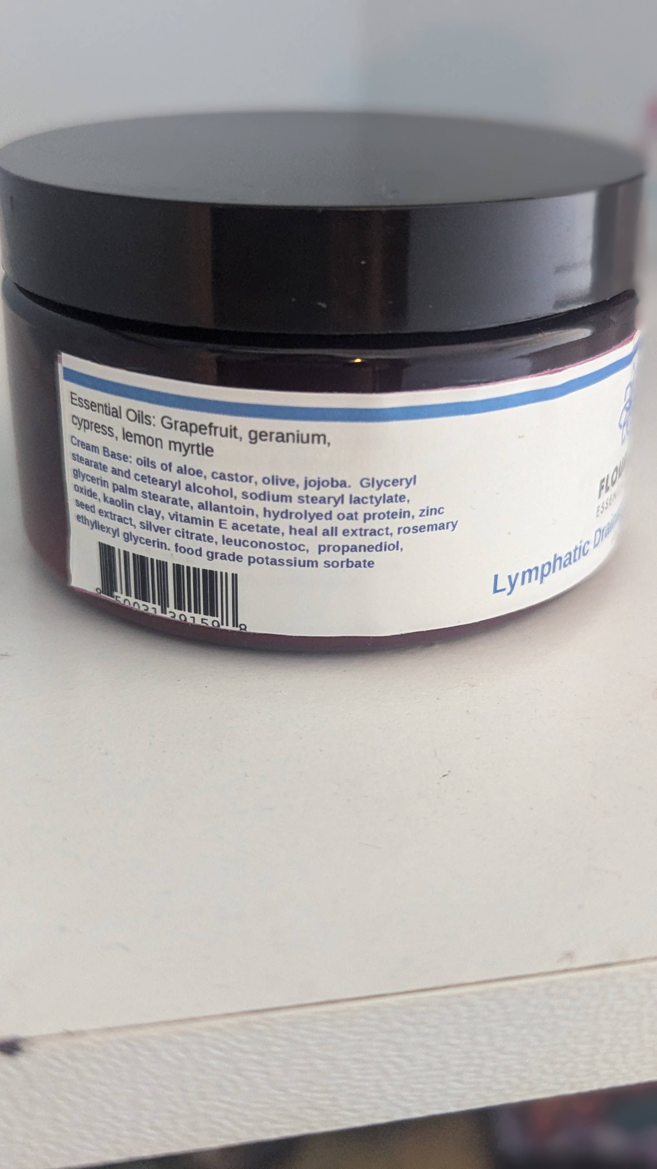 Flourish Essential Oils - Wholesale Body Cream/Lotion - Lymphatic Drainage Cream Lite 4 Oz.2