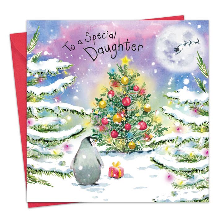 Special Daughter Merry Christmas Card for wholesale by Twizler Ltd