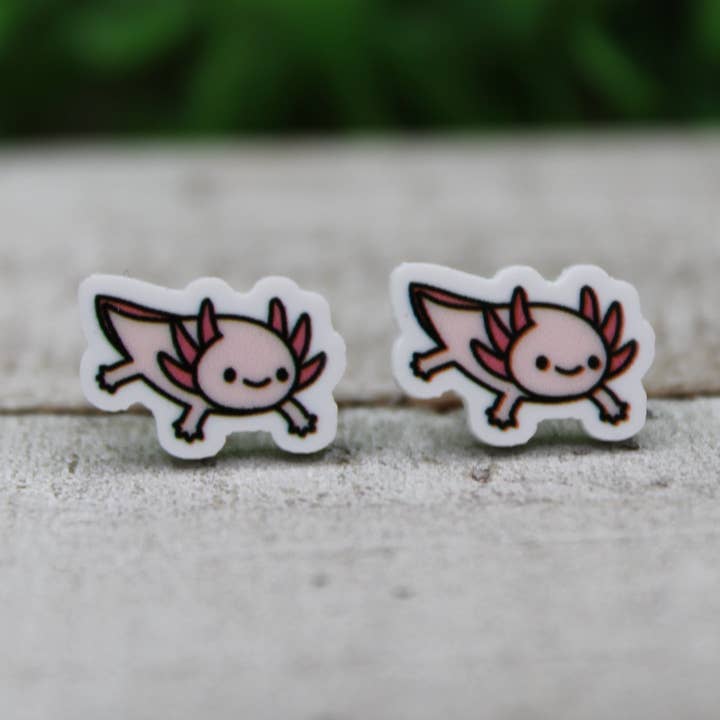 Axolotl Stud Øreringe for engroshandel hos Hylidae Boutique