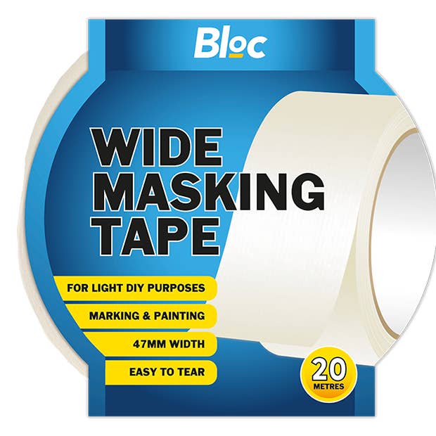 24 x 47mm Wide Masking Tape 20m - Wholesale Carton for wholesale by LMT-UK