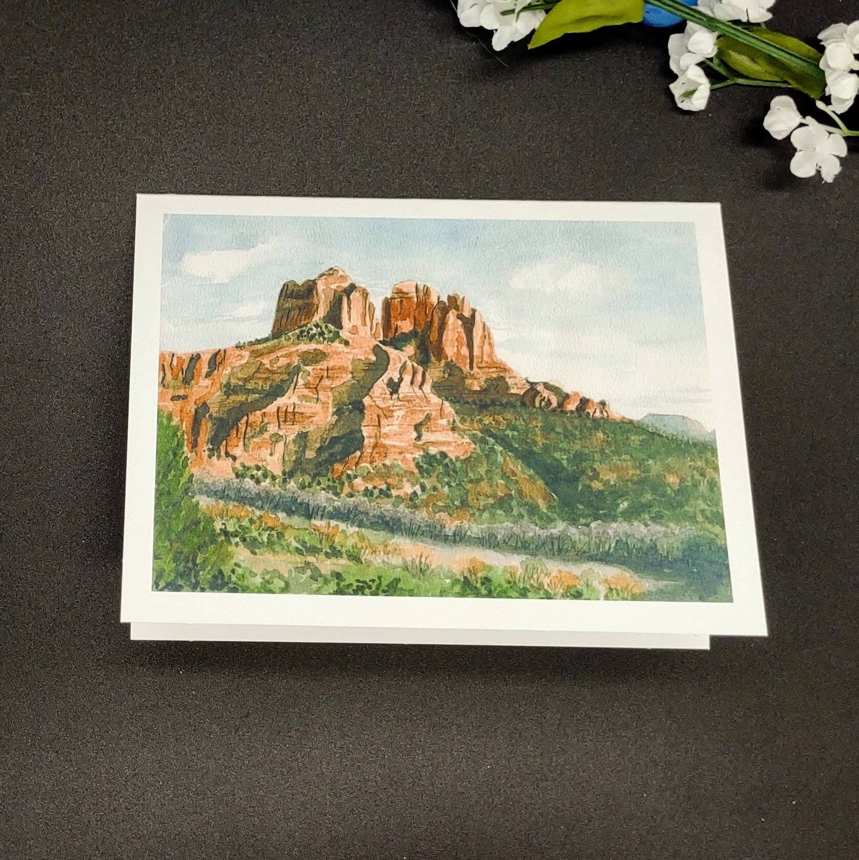 Kathryn Paul Fine Art - Wholesale Stationery/Notecard Set - Desert Watercolor Notecards: Southwest Art Blank Set2