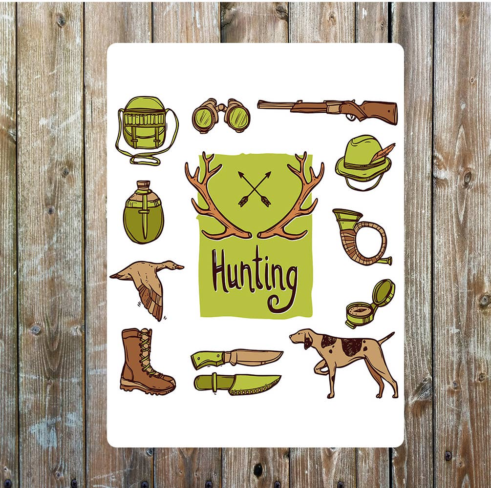 The British Metal Signs Company – wholesale Sign – Hunting art Metal Sign  Plaque0